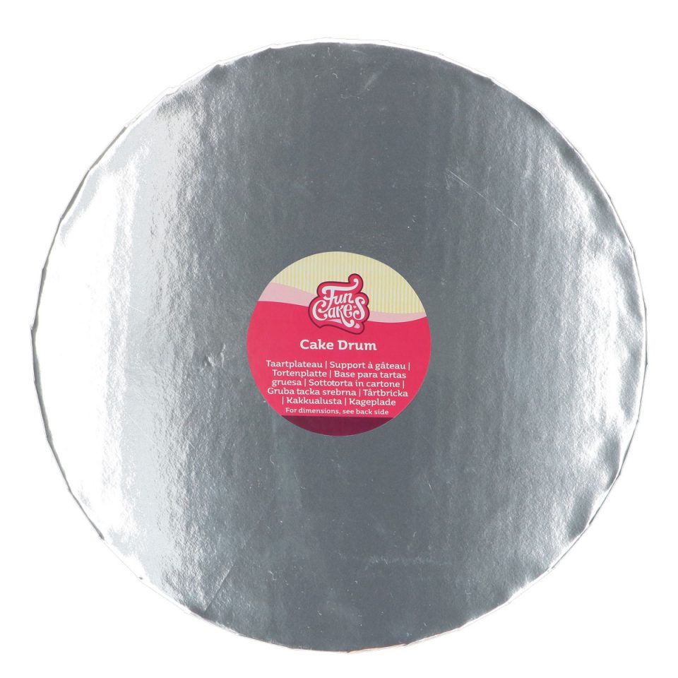 FunCakes cake drum rond Ø35 cm Silver 20 mm