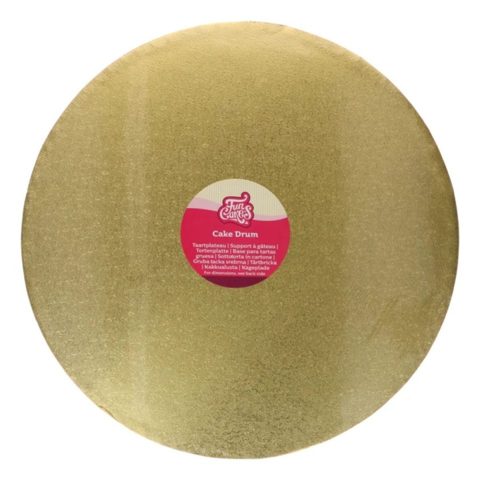 FunCakes cake drum rond Gold Ø40 cm