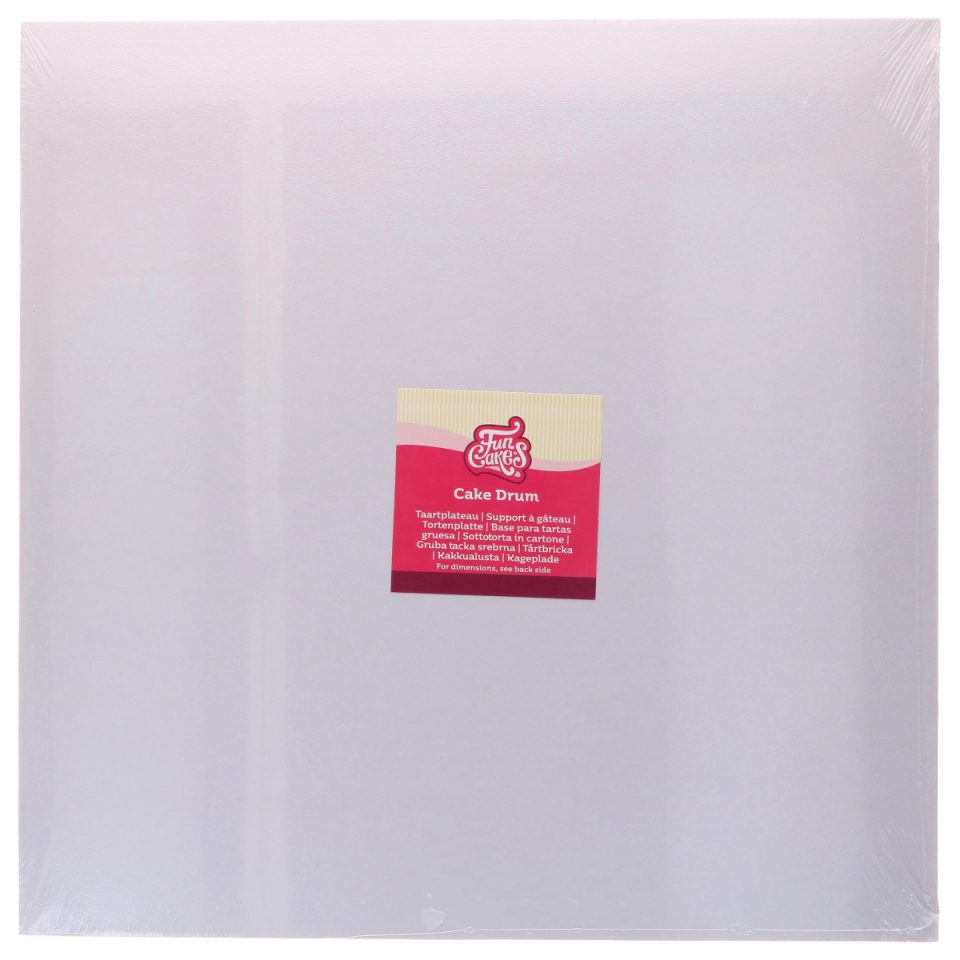 FunCakes cake drum vierkant White 45 cm
