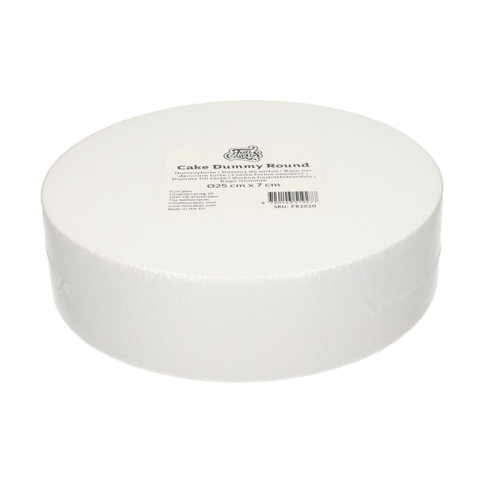 FunCakes taartdummy rond Ø25x7 cm