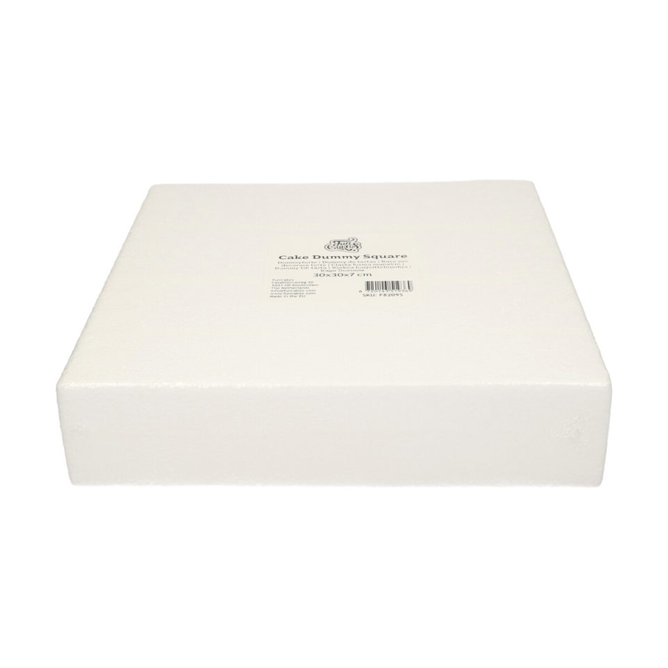 FunCakes taartdummy vierkant 30x30x7 cm