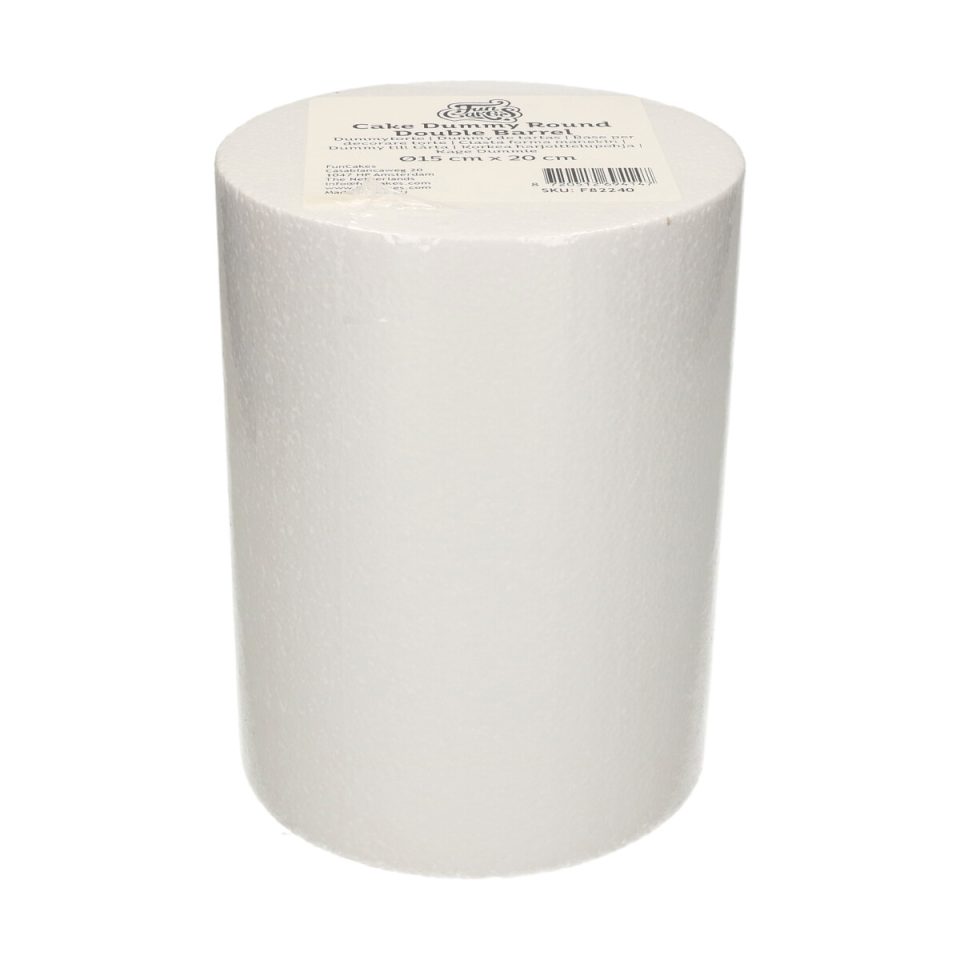 FunCakes taartdummy rond Double Barrel Ø15x20 cm