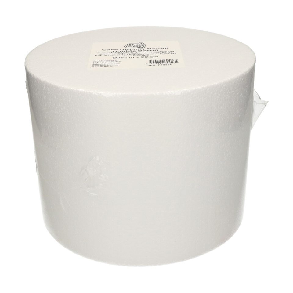 FunCakes taartdummy rond Double Barrel Ø25x20 cm