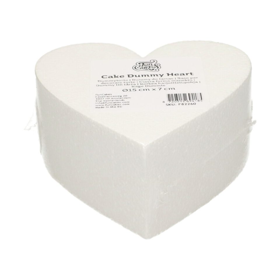 FunCakes taartdummy Heart Ø15cmx7 cm