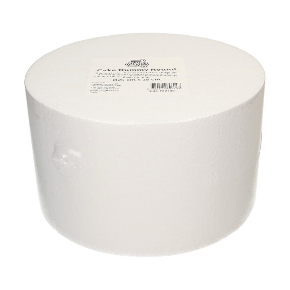 FunCakes taartdummy rond Ø25x15 cm