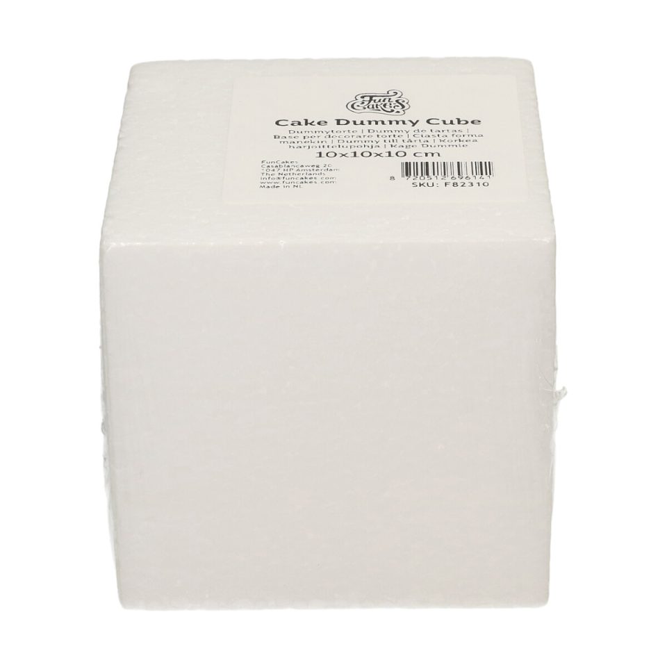 FunCakes taartdummy Cube 10x10x10 cm
