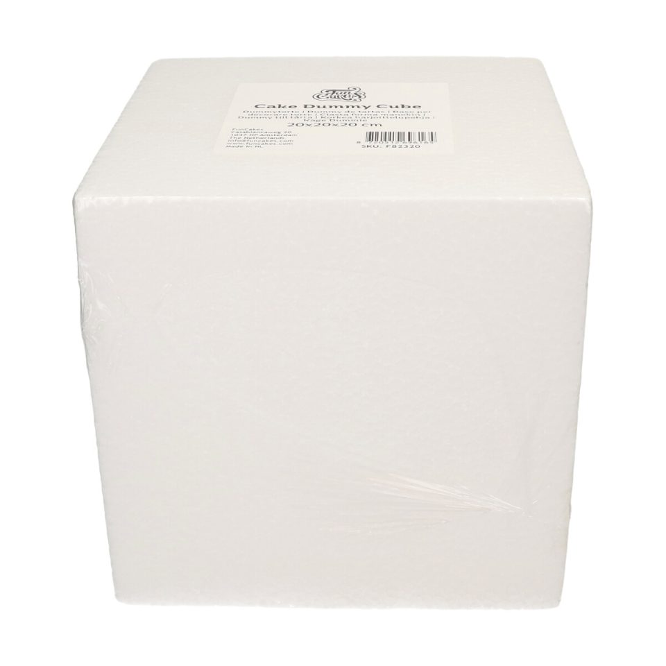 FunCakes taartdummy Cube 20x20x20 cm