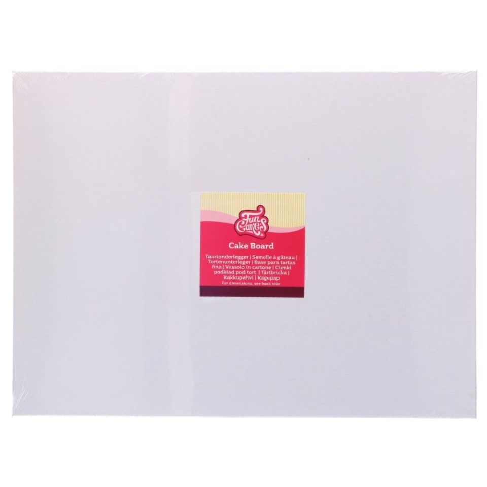FunCakes cakeboard Oblong White 40x30 cm