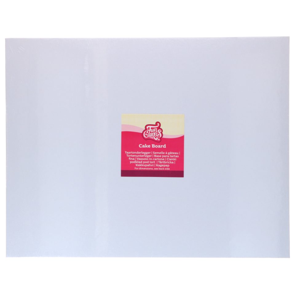 FunCakes cakeboard rechthoekig White 45x35 cm