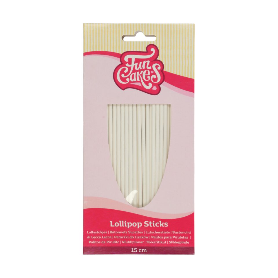 FunCakes lollystokjes 15 cm 50 stuks