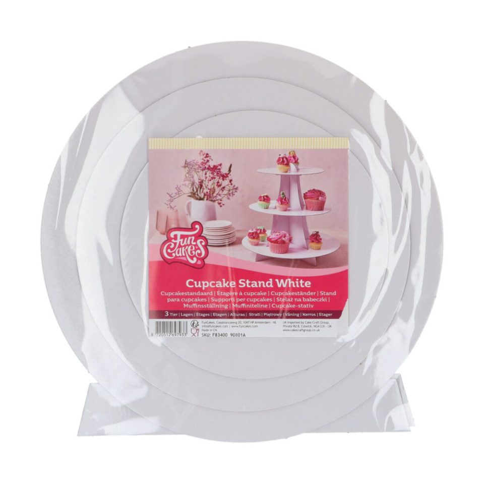FunCakes Cupcake Stand 3-Tier White