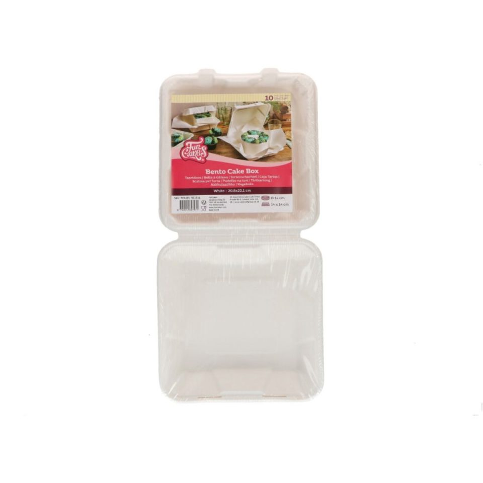 FunCakes Bento taartdoos White 20,8x22,1 cm 10 stuks