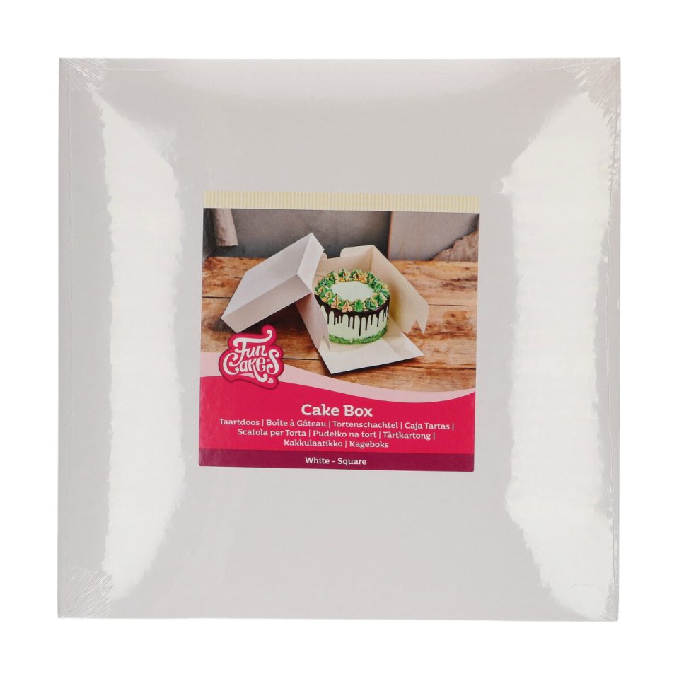 FunCakes taartdoos White 28x28x20 cm 1 stuk