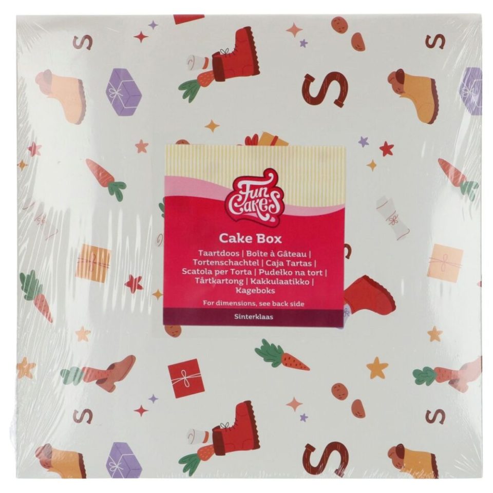FunCakes taartdoos Saint Nicholas 25x25x15 cm 1 stuks