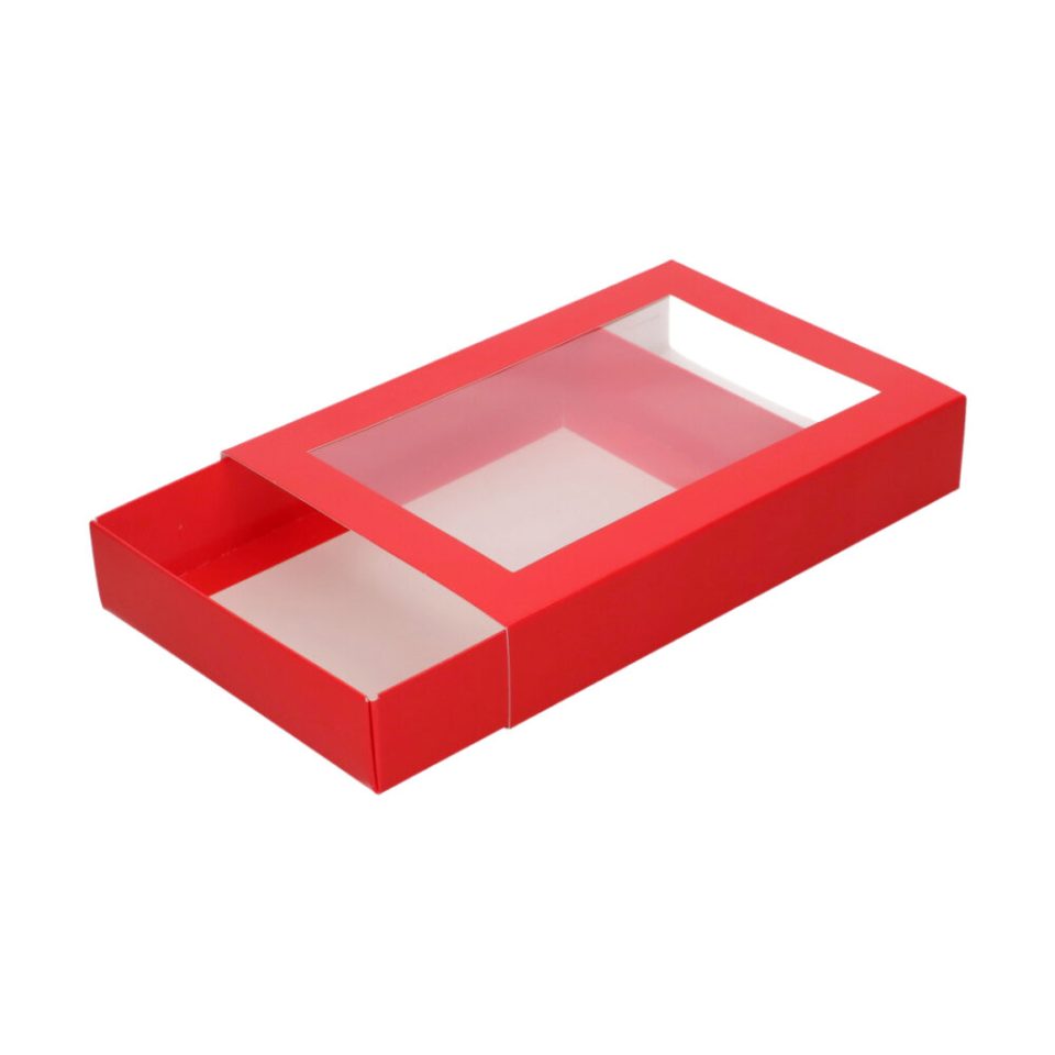 FunCakes Treat & Letter Box Red/White 20x14x3,5 cm 10 stuks