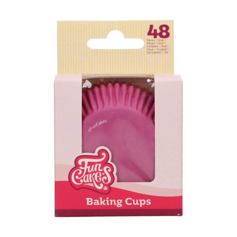 FunCakes cupcakevormpjes Pink 48 stuks