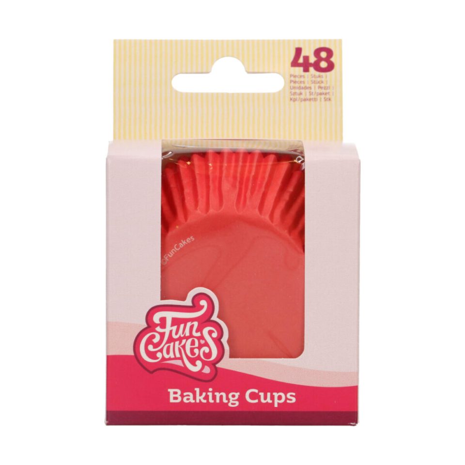 FunCakes cupcakevormpjes Red 48 stuks