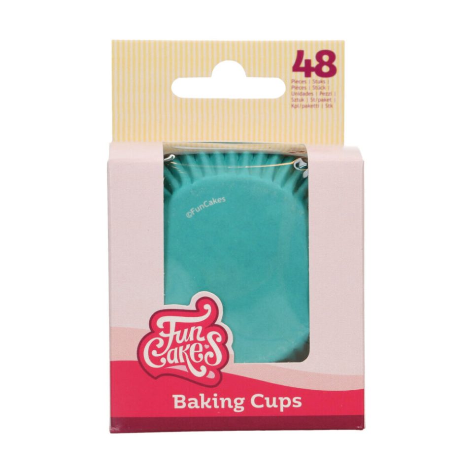 FunCakes cupcakevormpjes Turquoise 48 stuks