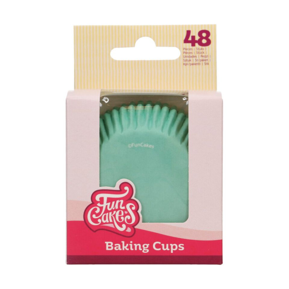 FunCakes cupcakevormpjes Mint Green 48 stuks