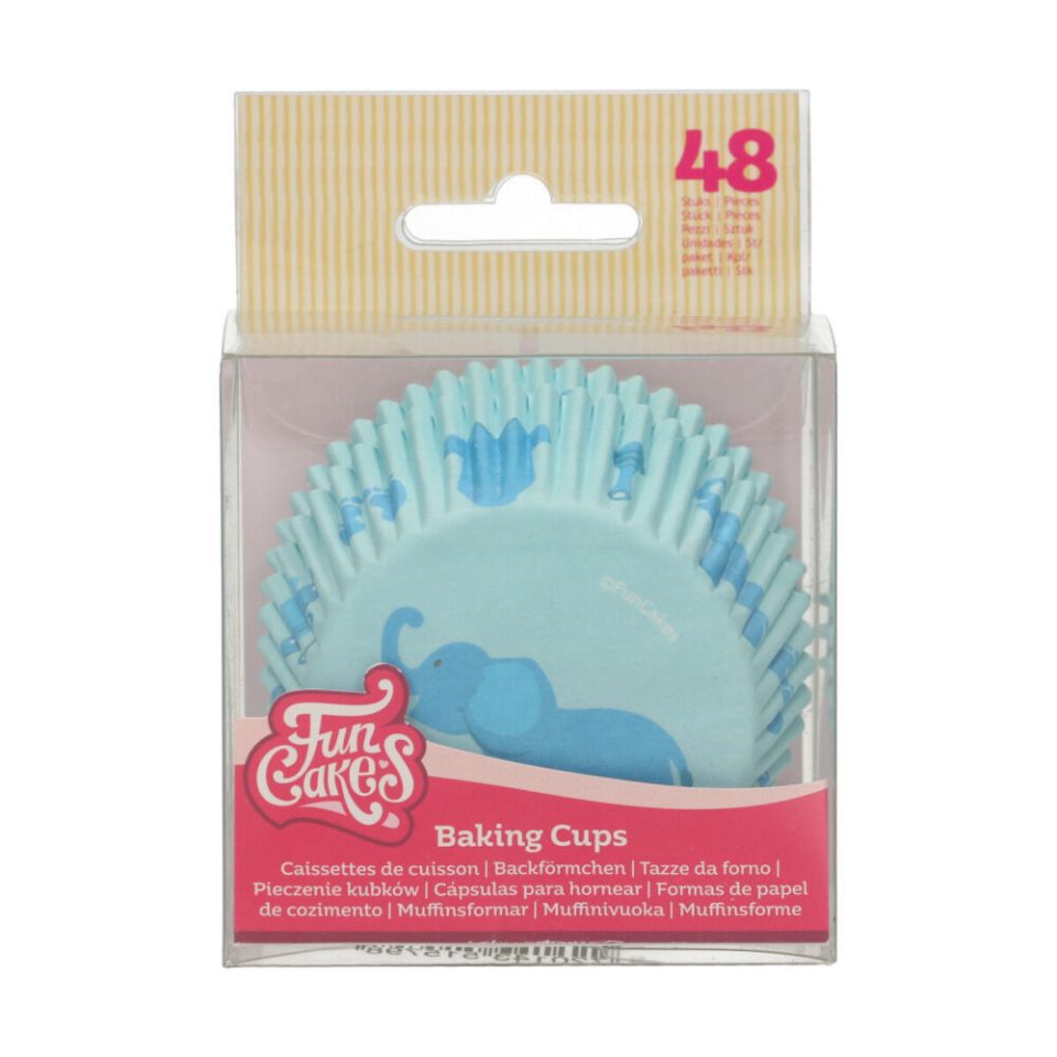 FunCakes cupcakevormpjes Baby Blue 48 stuks