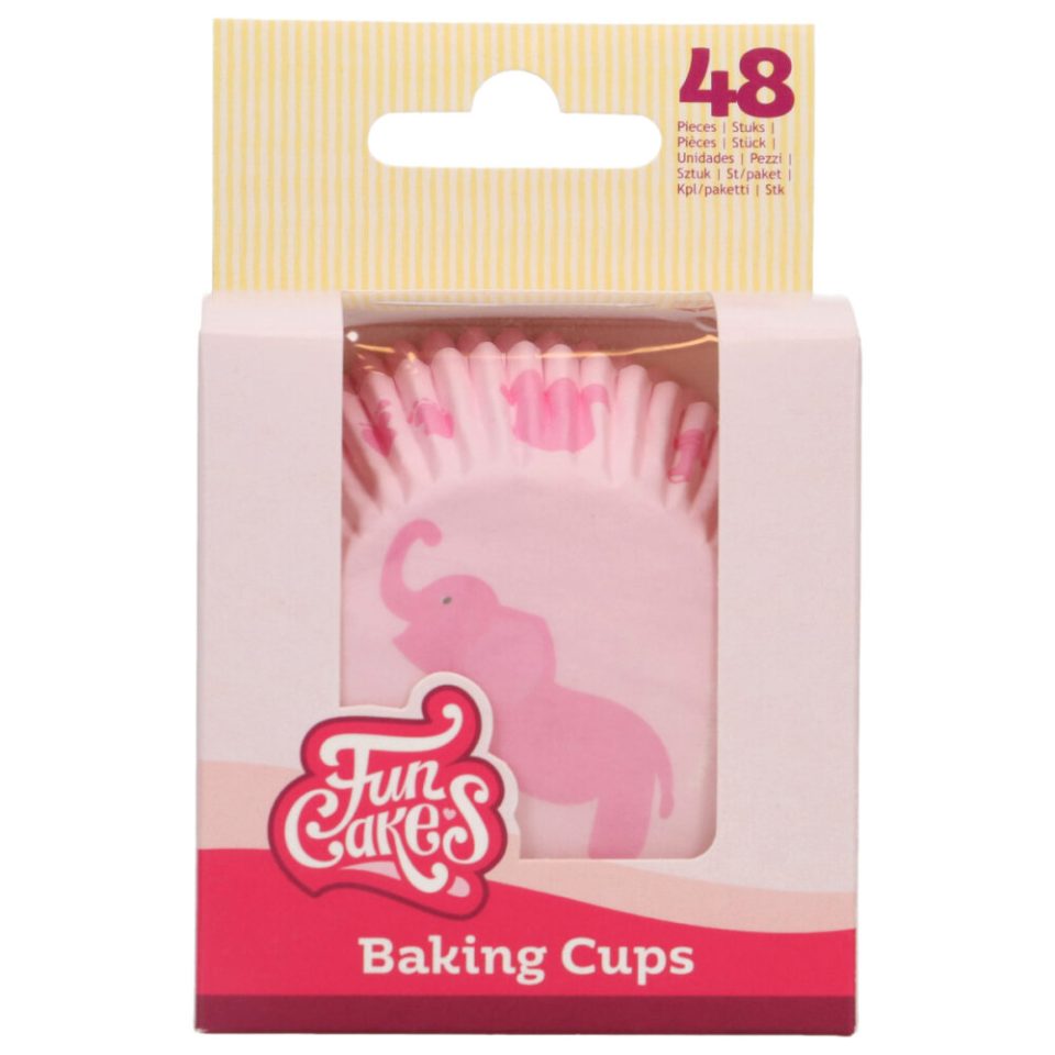 FunCakes cupcakevormpjes Baby Pink 48 stuks