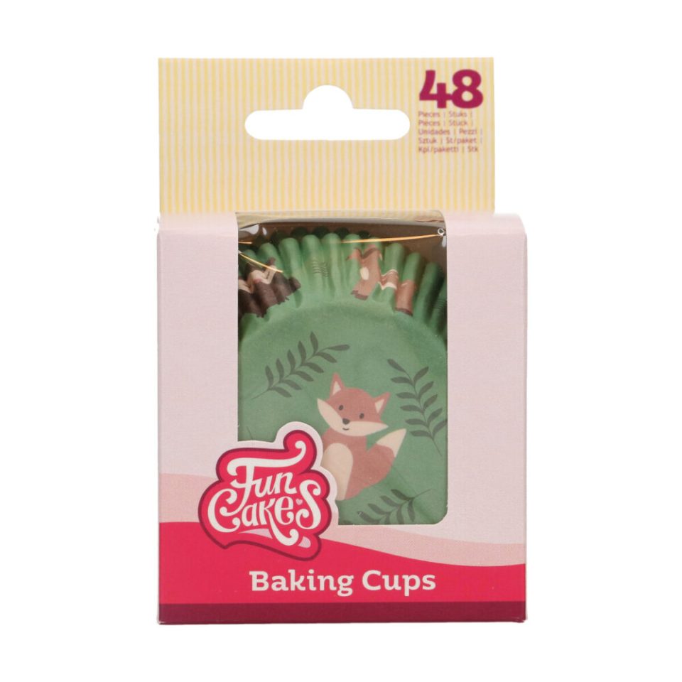 FunCakes cupcakevormpjes Forest Animals 48 stuks