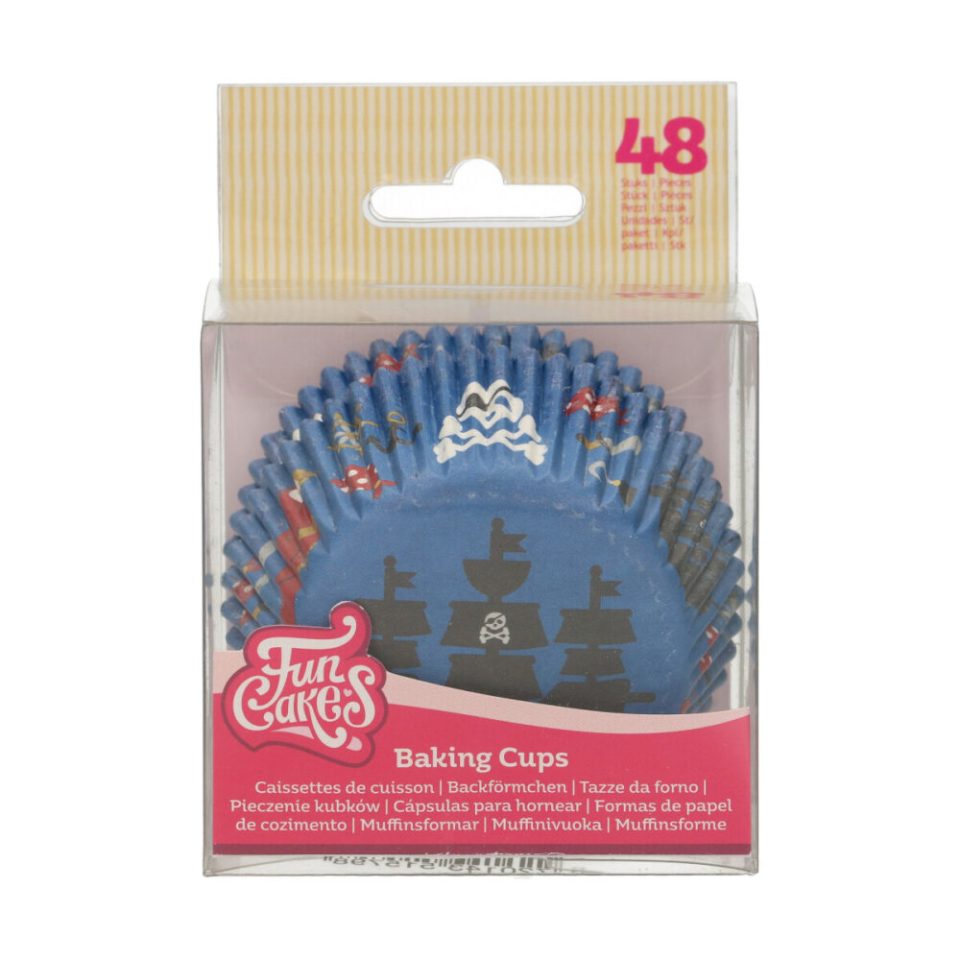 FunCakes cupcakevormpjes Pirates 48 stuks