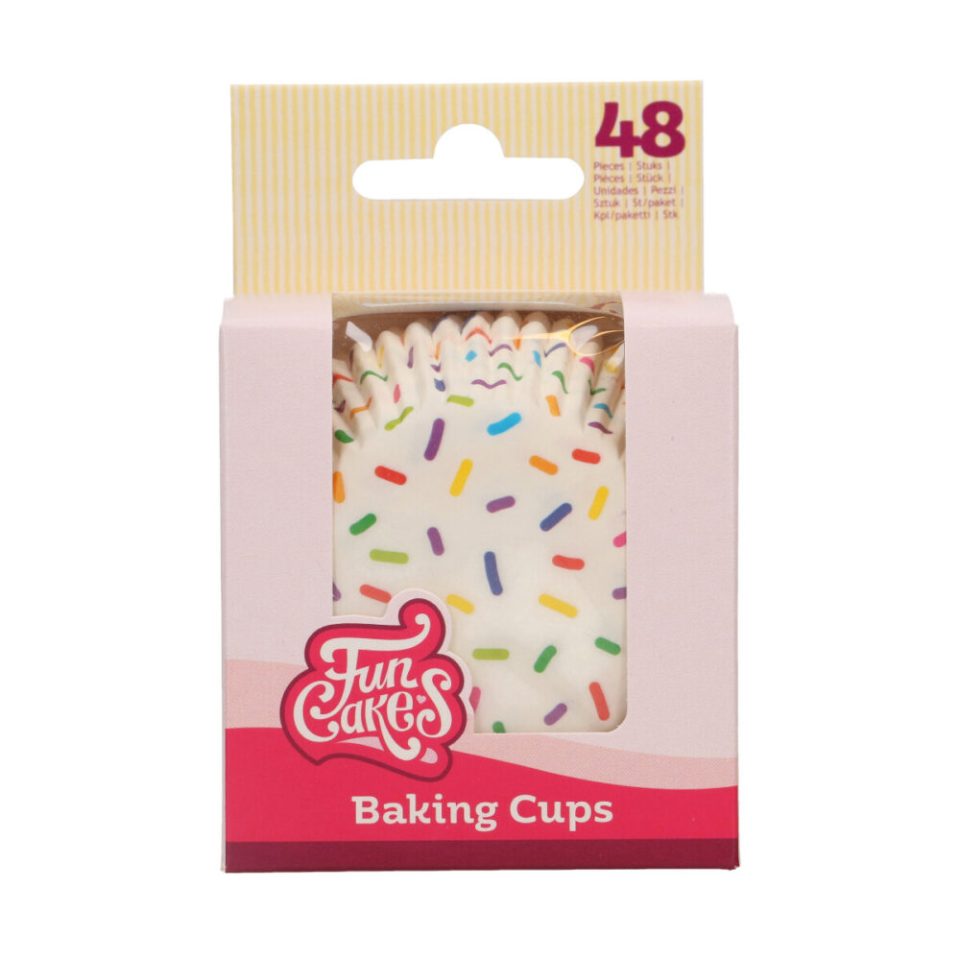 FunCakes cupcakevormpjes Sprinkles 48 stuks