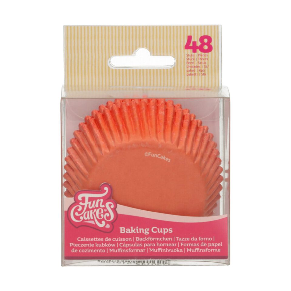FunCakes cupcakevormpjes Orange 48 stuks