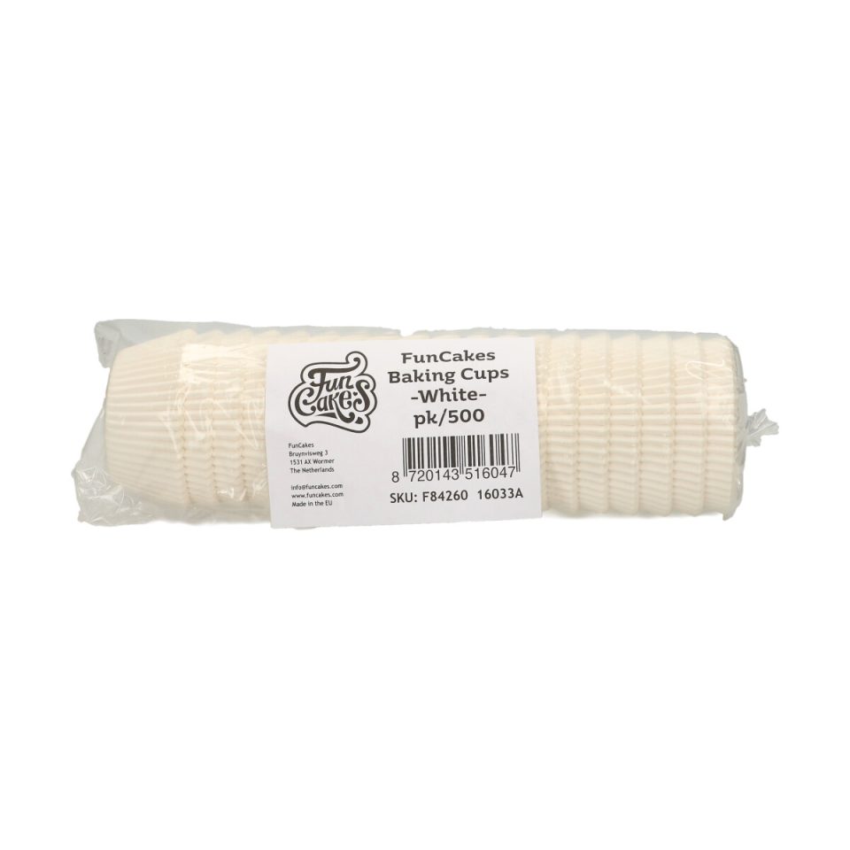 FunCakes cupcakevormpjes White 500 stuks