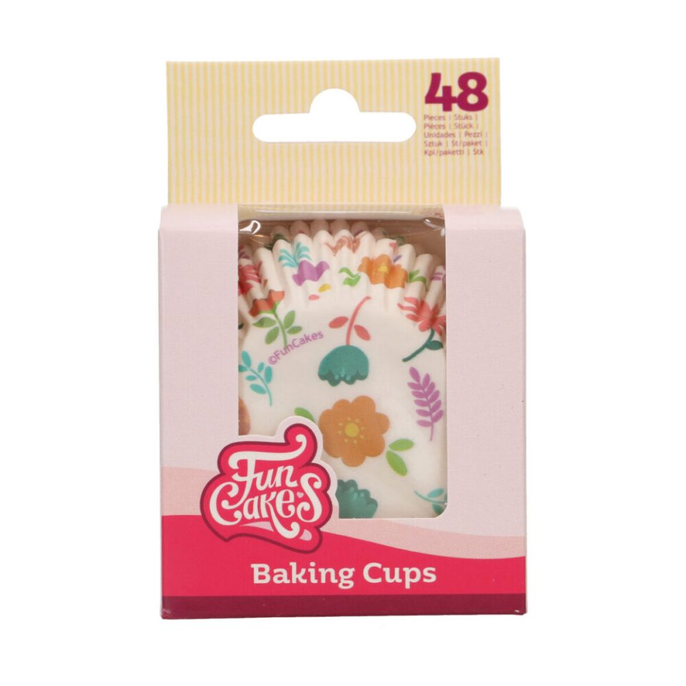 FunCakes cupcakevormpjes Floral 48 stuks