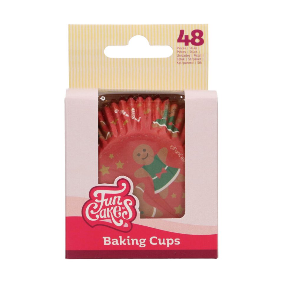 FunCakes cupcakevormpjes Gingerbread 48 stuks