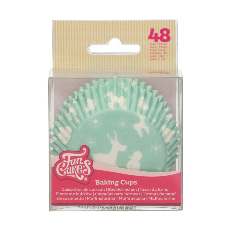 FunCakes cupcakevormpjes Winter Wonderland 48 stuks