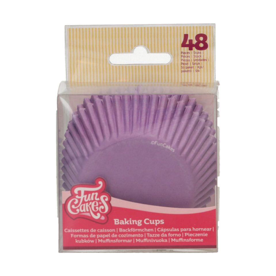 FunCakes cupcakevormpjes Royal Purple 48 stuks