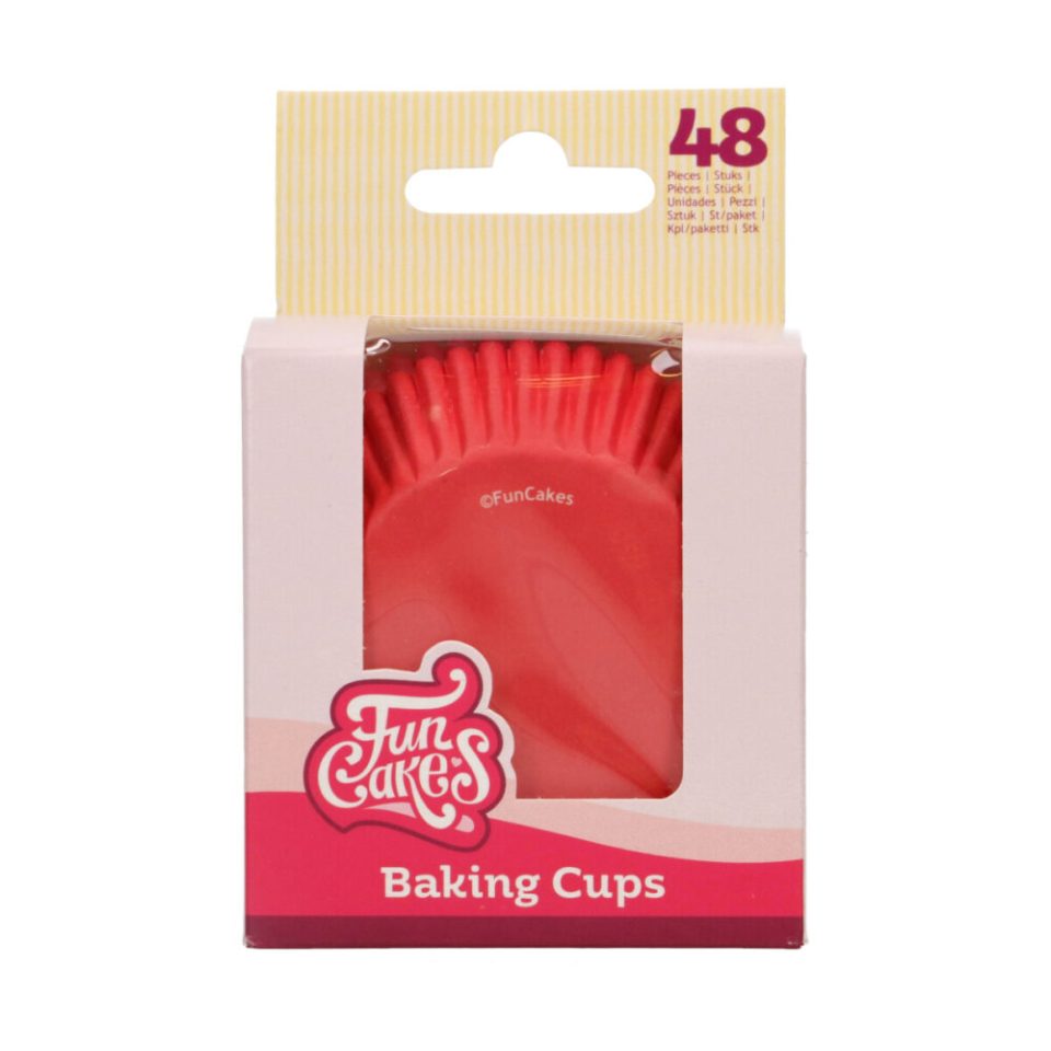 FunCakes cupcakevormpjes Red / Green 48 stuks