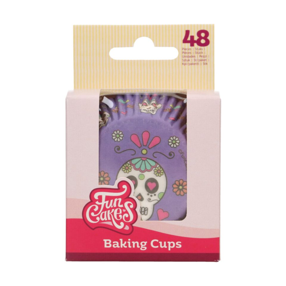 FunCakes cupcakevormpjes Day of the Dead 48 stuks