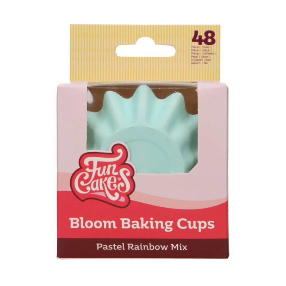 FunCakes Bloom cupcakevormpjes Pastel Rainbow Mix 48 stuks