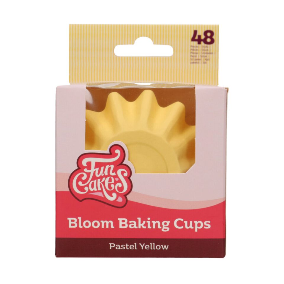 FunCakes Bloom cupcakevormpjes Pastel Yellow 48 stuks
