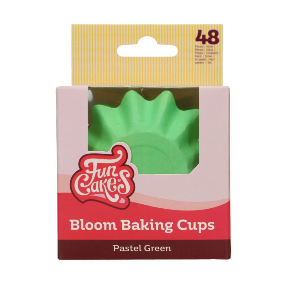 FunCakes Bloom cupcakevormpjes Pastel Green 48 stuks