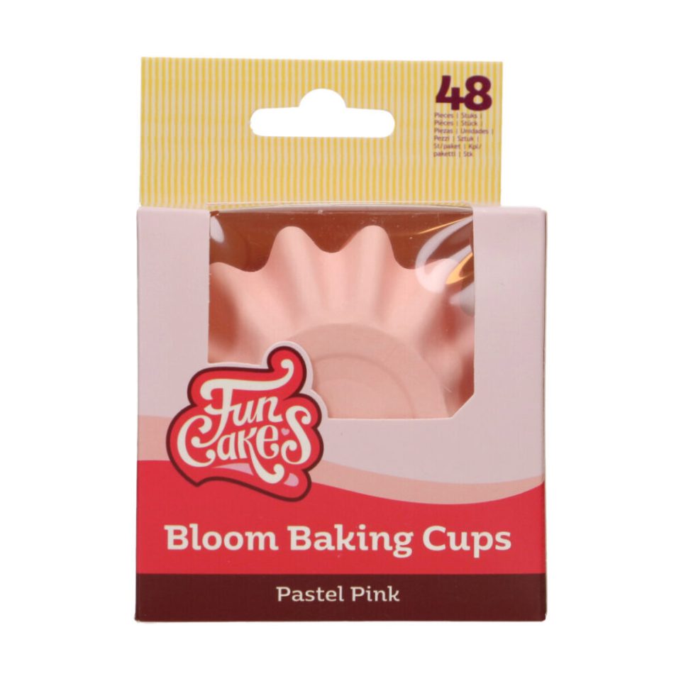 FunCakes Bloom cupcakevormpjes Pastel Pink 48 stuks