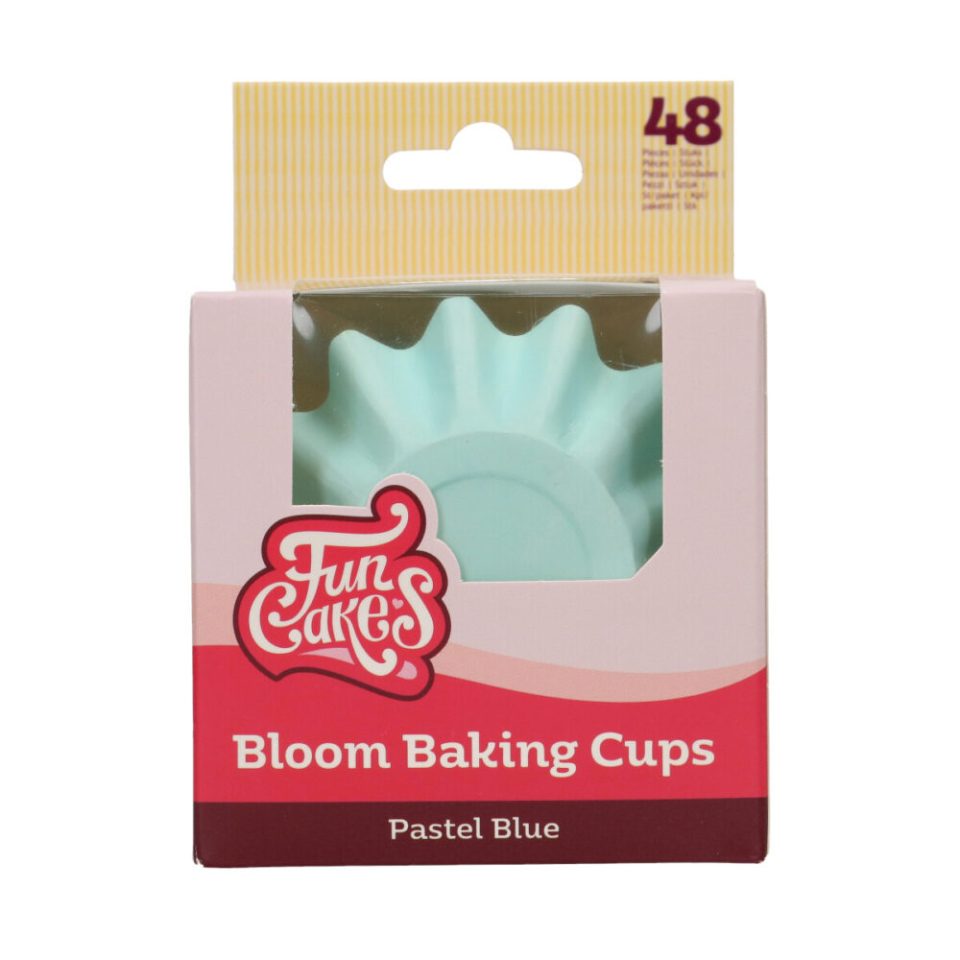 FunCakes Bloom cupcakevormpjes Pastel Blue 48 stuks