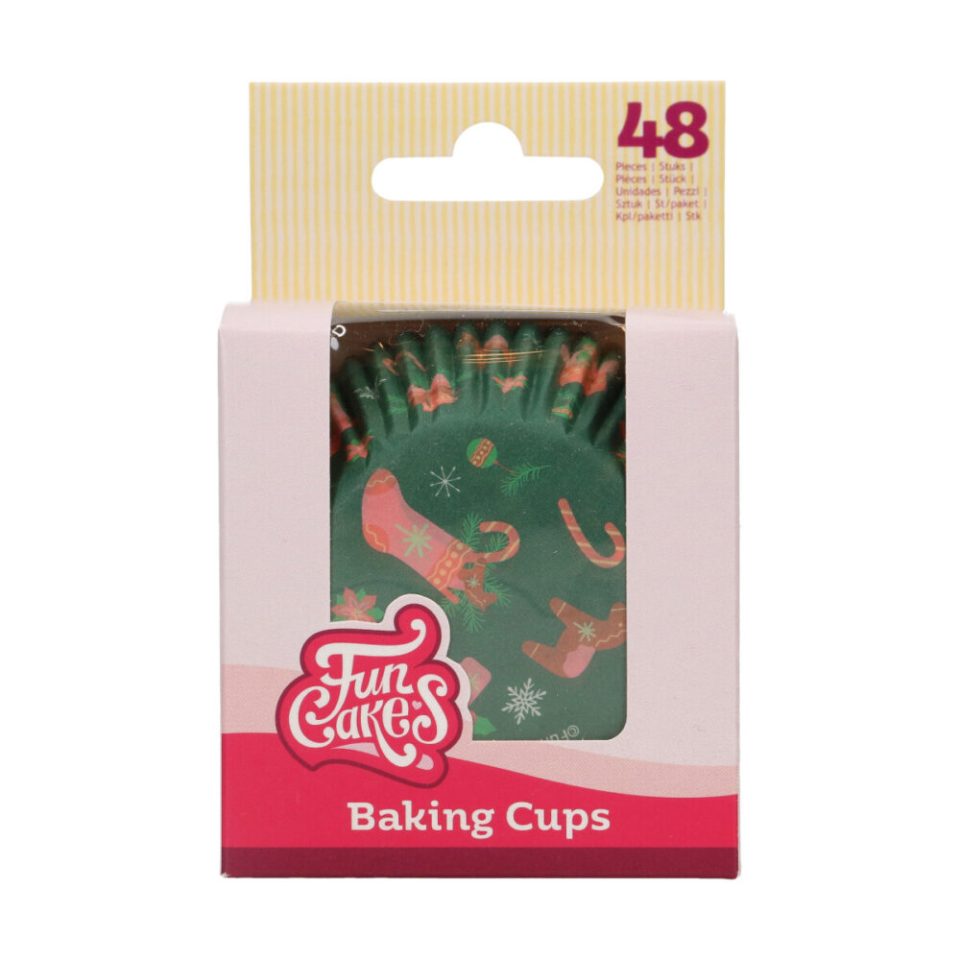 FunCakes cupcakevormpjes Sweet Christmas 48 stuks