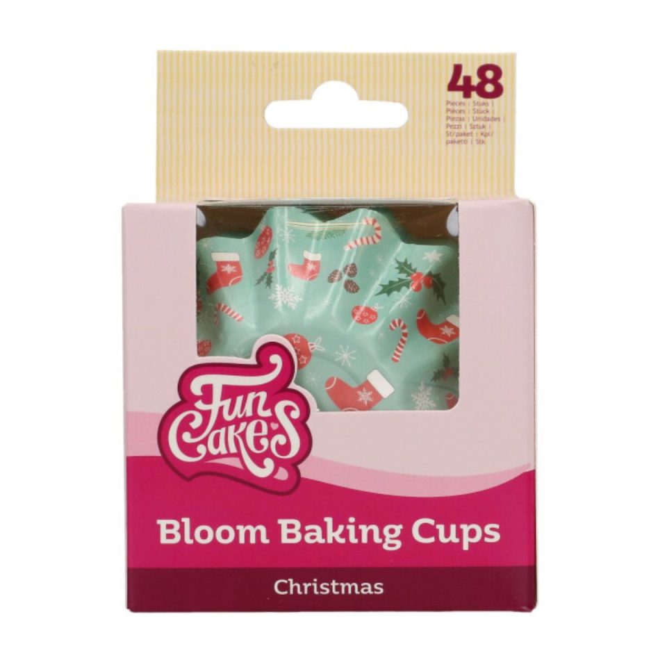 FunCakes Bloom cupcakevormpjes Christmas 48 stuks