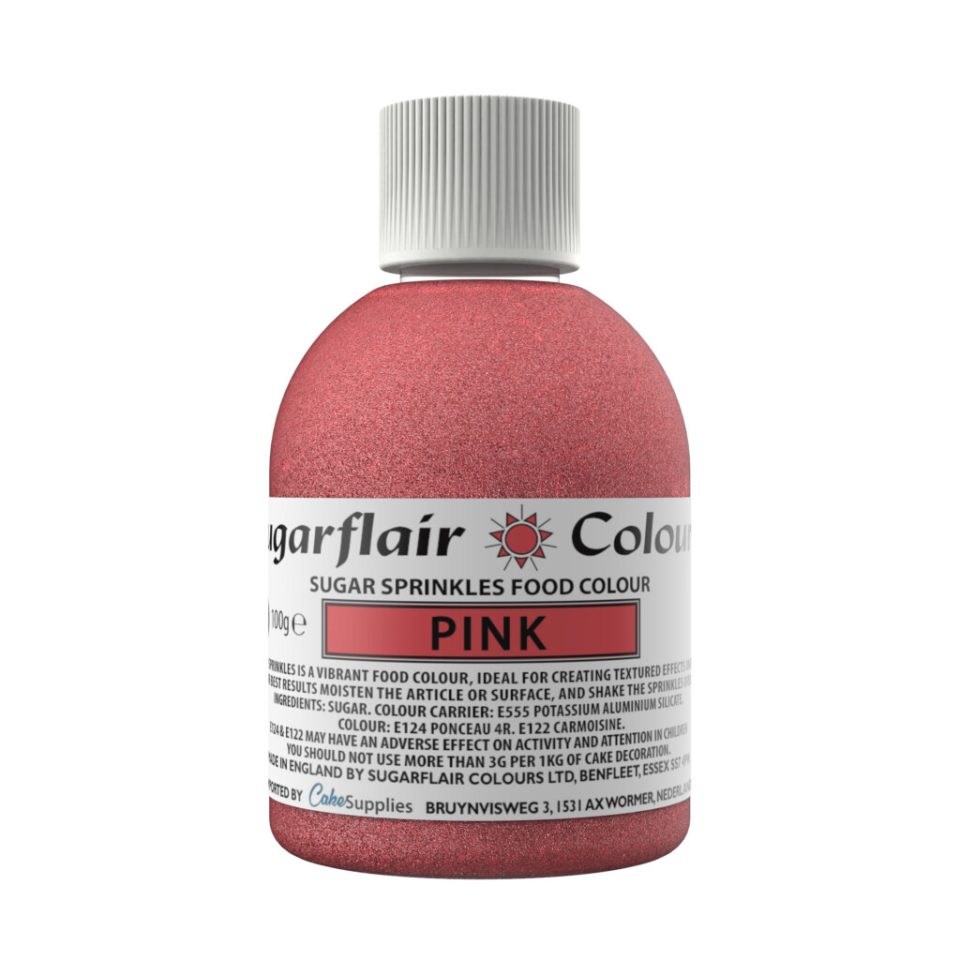 Sugarflair Sugar Sprinkles Pink 100 g