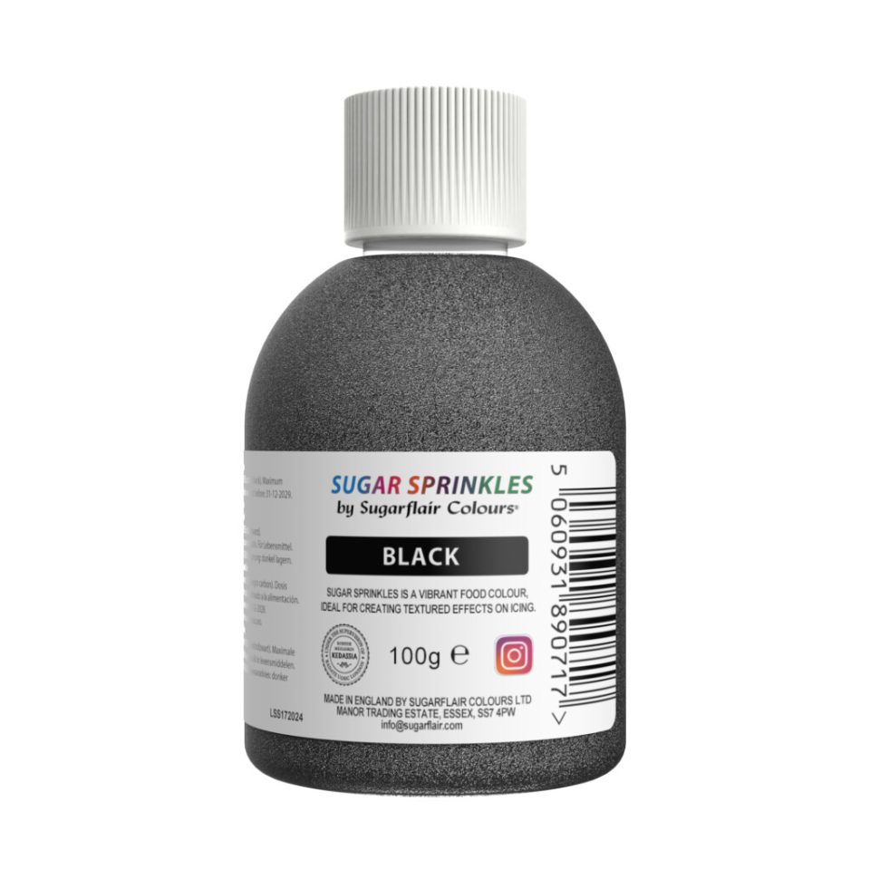Sugarflair Sugar Sprinkles Black 100 g