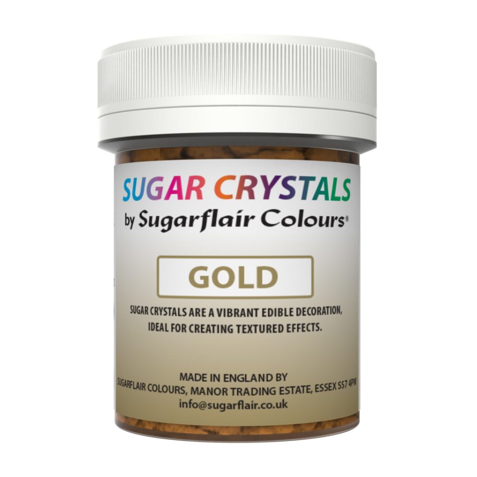 Sugarflair Sugar Crystals Gold 40 g