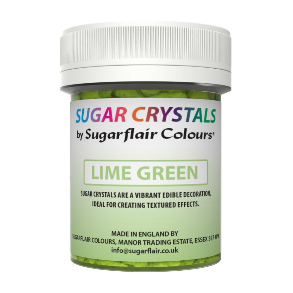 Sugarflair Sugar Crystals Lime Green 40 g