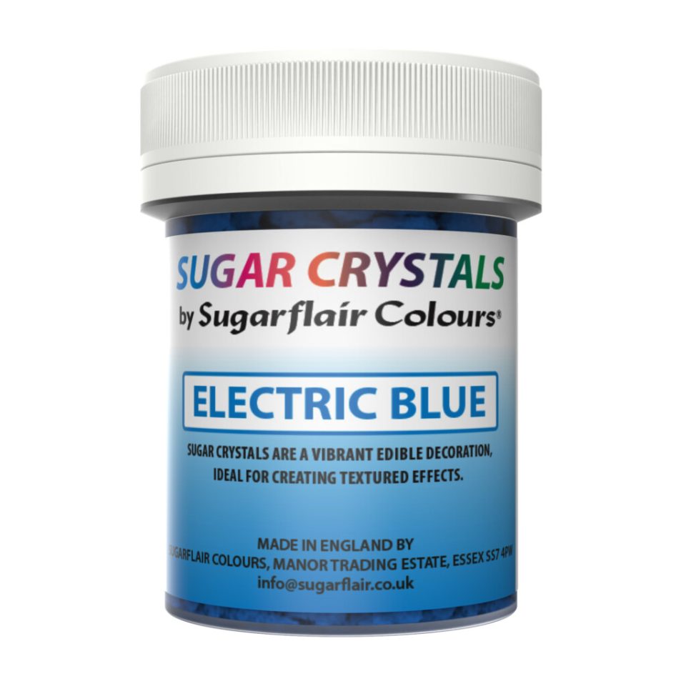 Sugarflair Sugar Crystals Electric Blue 40 g