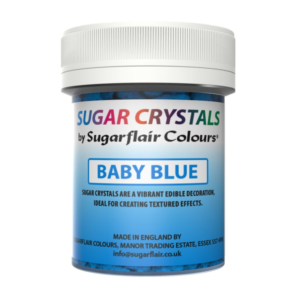 Sugarflair Sugar Crystals Baby Blue 40 g