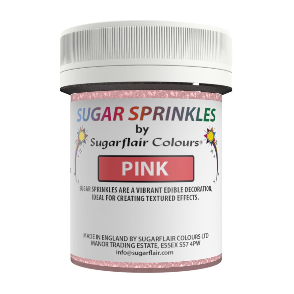 Sugarflair Sugar Sprinkles Pink 40 g